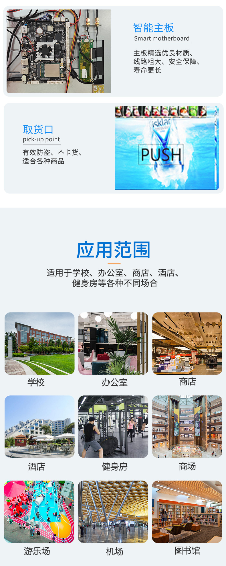 自动售货机多货道容量展示